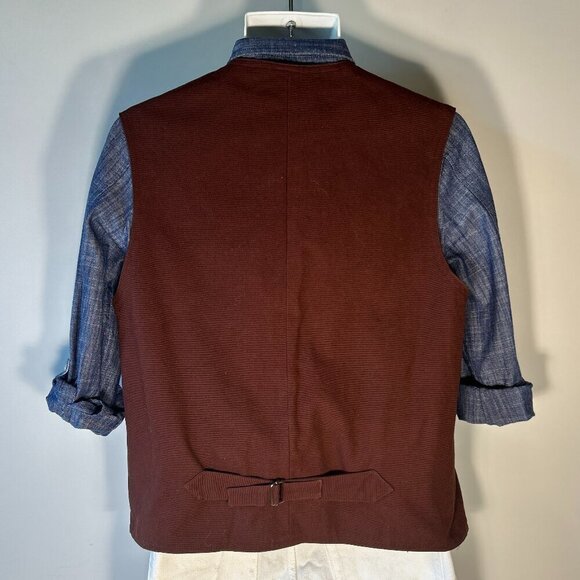 Frontier Classics SZ M Maroon Canvas Western Rodeo Timeless Equestrian Old West - Picture 5 of 8